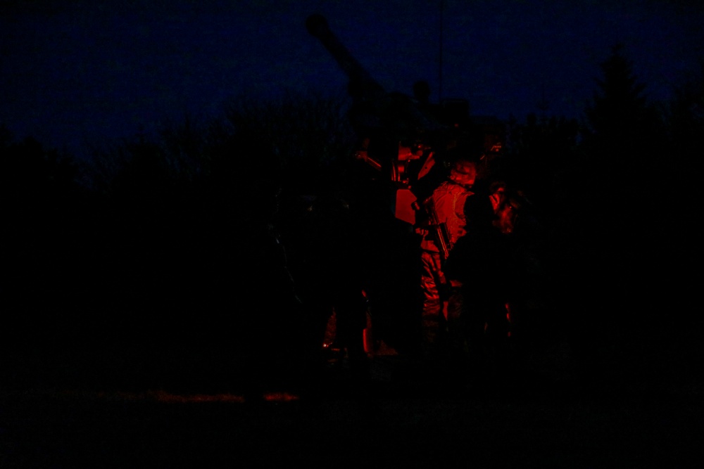 French soldiers conduct howitzer live fire during Dynamic Front 23
