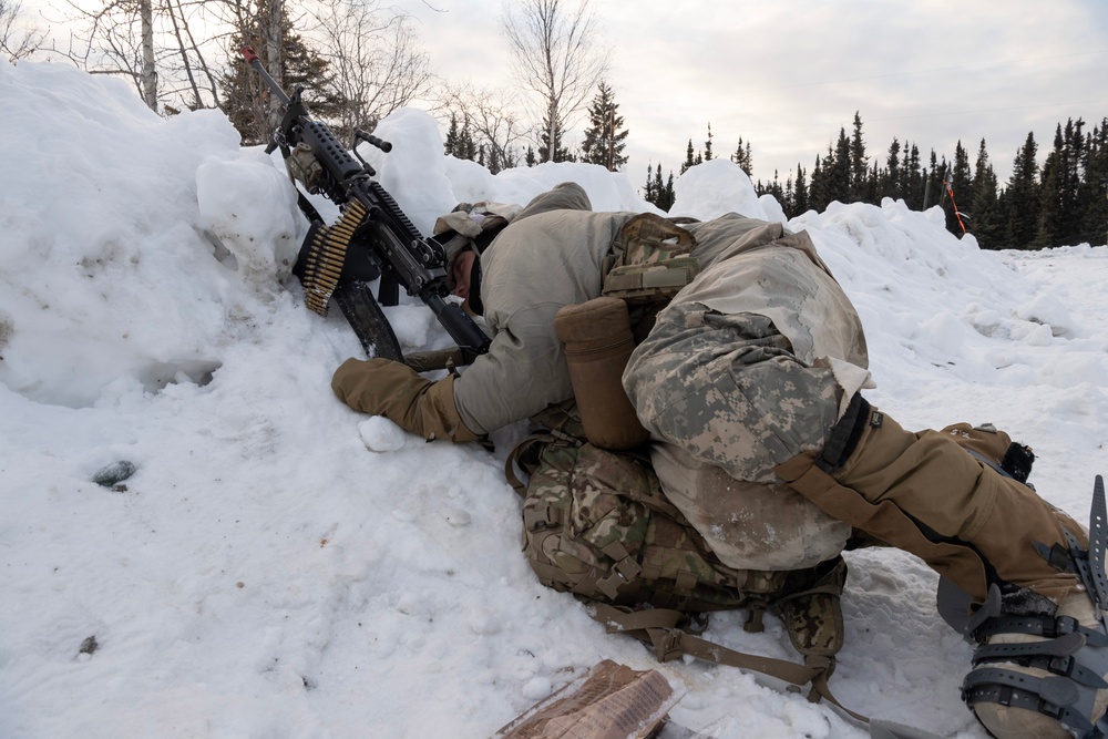 11th Airborne Division Soldiers battle during JPMRC-AK 23-02