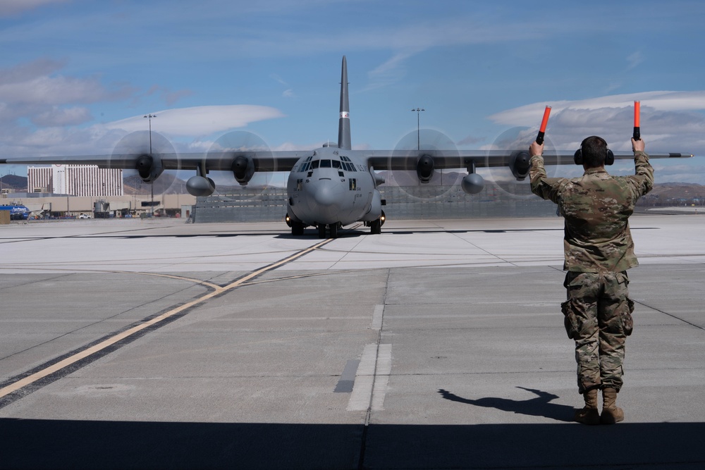 Livin' High, Flyin' Low - Nevada and Wyoming Air National Guard Units Participate in Advanced Mountain Airlift Tactics School training