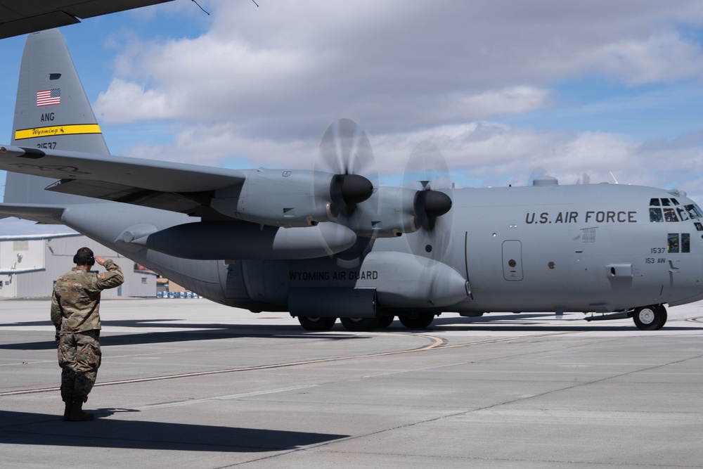 Livin' High, Flyin' Low - Nevada and Wyoming Air National Guard Units Participate in Advanced Mountain Airlift Tactics School training