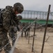 US and ROK Marines Set Up an Obstacle Belt