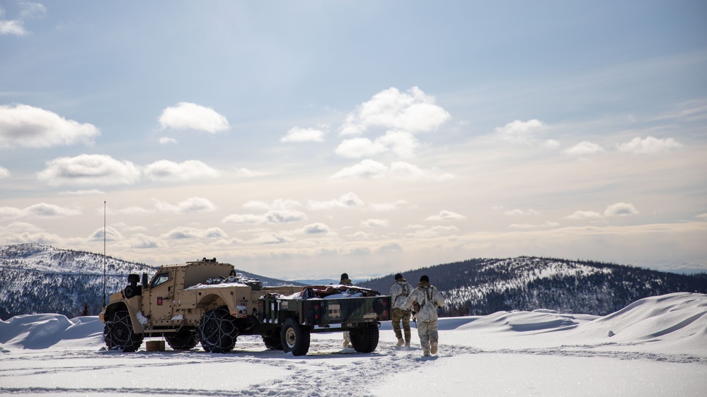 11th Airborne Division Soldiers establish base of operations during JPMRC-AK 23-02