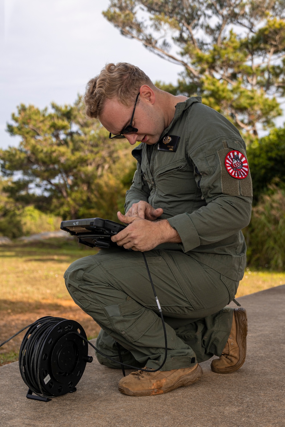 EOD conducts an explosive inerting exercise