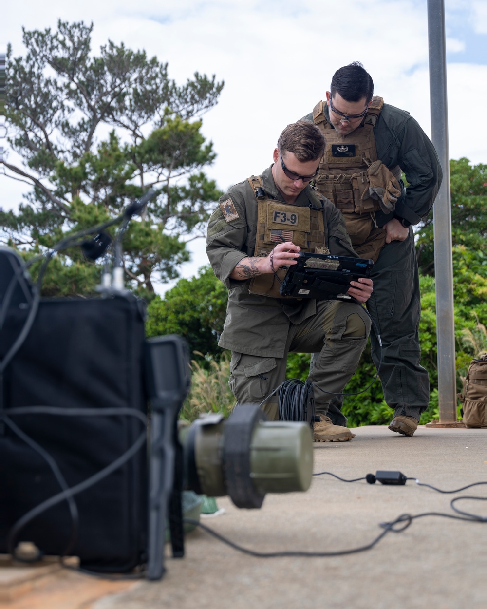 EOD conducts an explosive inerting exercise