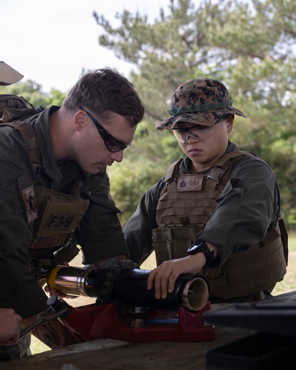 EOD conducts an explosive inerting exercise