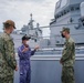 USS OAKLAND SAILORS TOUR THE JS SUZUTSUKI