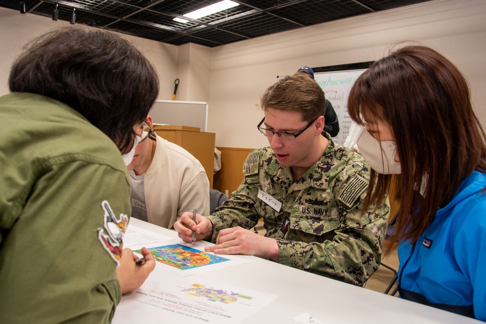 USS Ronald Reagan (CVN 76) Sailors host a cultural exchange with Japanese nationals