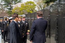 Rear Adm. Sweeney Visits The United Nations Memorial In ROK