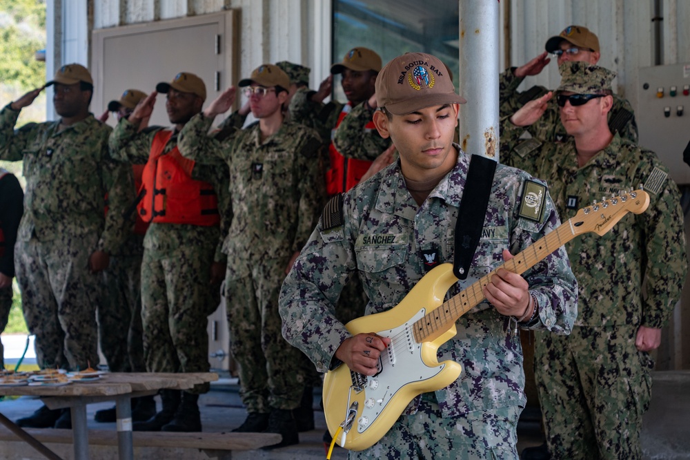 NSA Souda Bay Christens Two Work Boats at the NATO Marathi Pier Complex