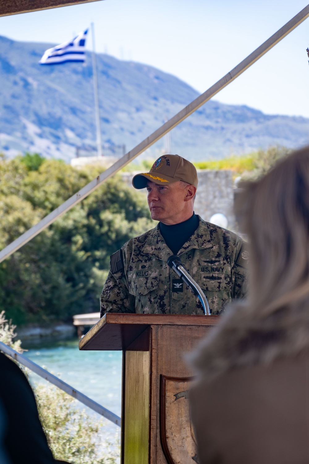 NSA Souda Bay Christens Two Work Boats at the NATO Marathi Pier Complex