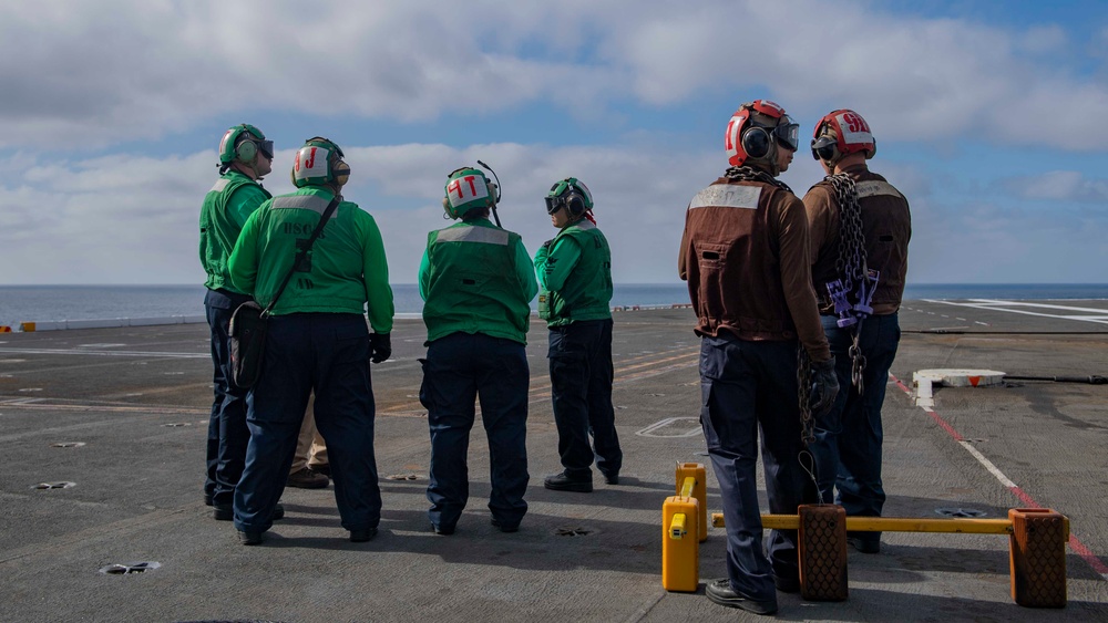 USS Theodore Roosevelt (CVN 71) Performs Flight Deck Operations