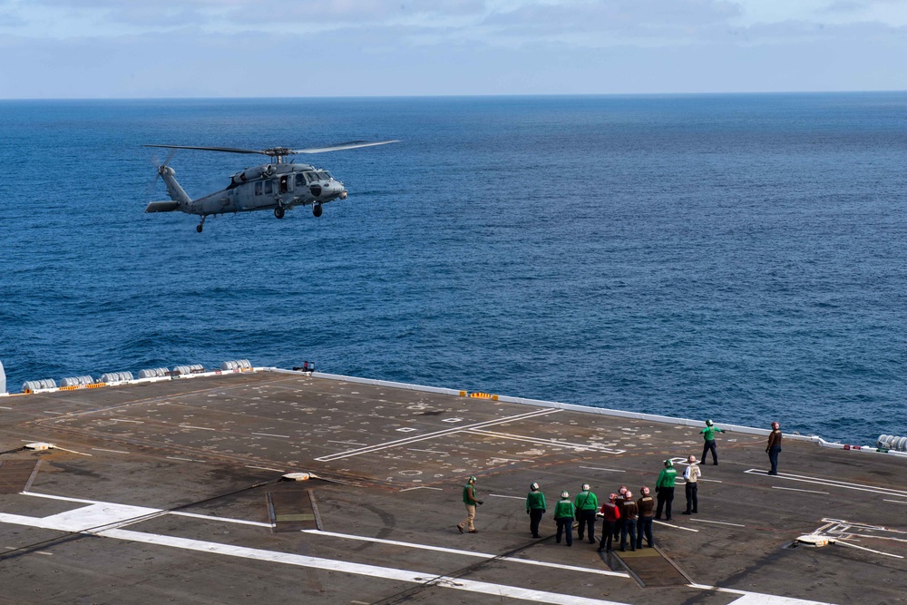 The Theodore Roosevelt (CVN 71) preforms flight operations