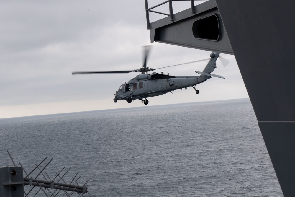 USS Theodore Roosevelt (CVN 71) performs flight operations