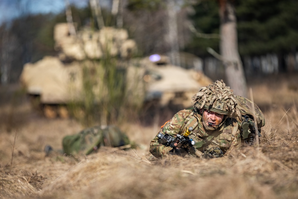 U.K. Royal Lancers Troopers Earn Their Stripes