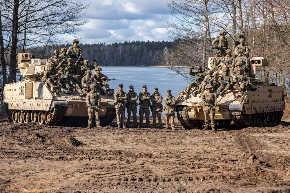 U.K. Royal Lancers Troopers Earn Their Stripes