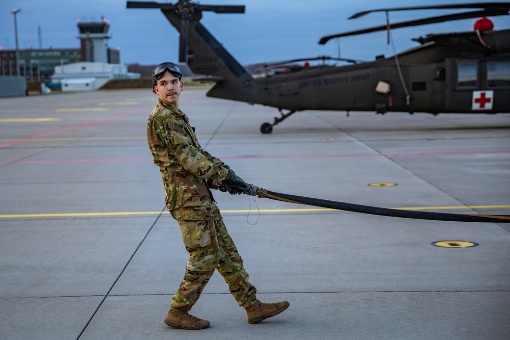 Task Force Desert Knights Fuelers Conduct Refueling Operations During Crystal Arrow