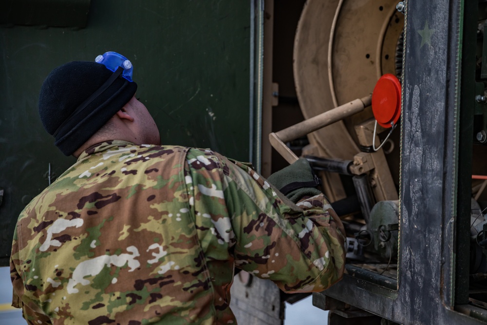 Task Force Desert Knights Fuelers Conduct Refueling Operations During Crystal Arrow