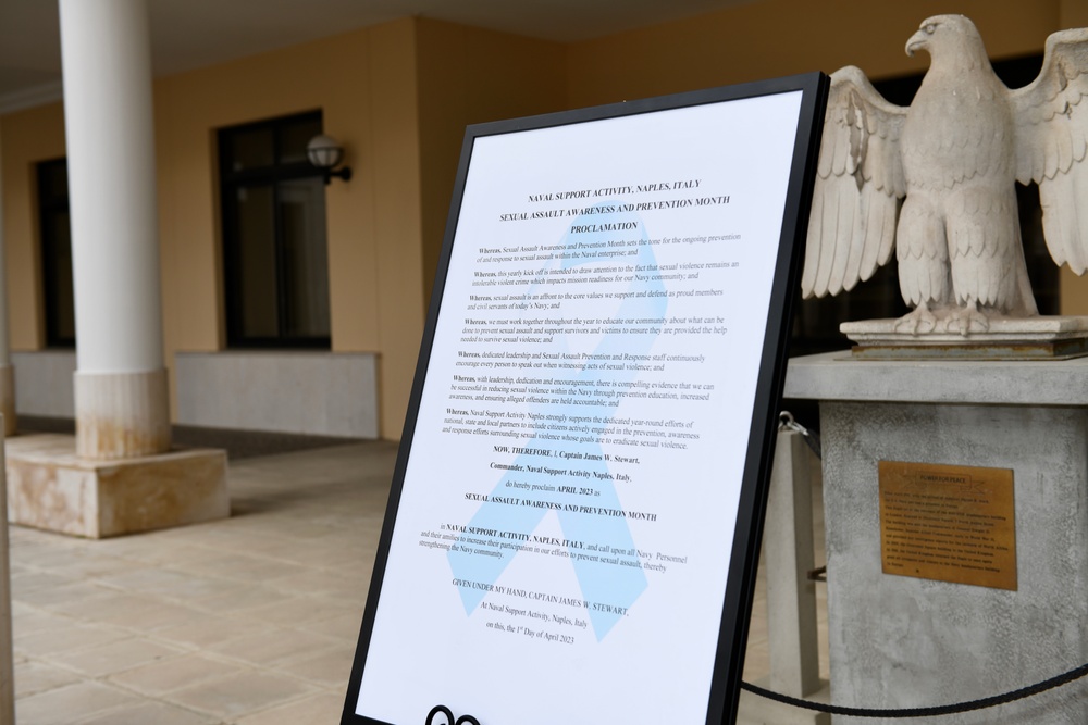 NSA Naples Honors Sexual Assault Prevention and Awareness Month