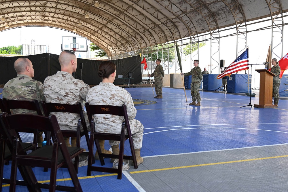 319th ESC Relinquishes Command to the 294th ESCDuring a Transfer of Authority Ceremony