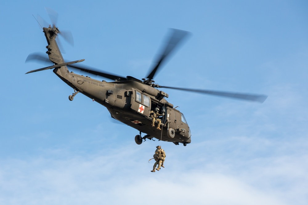 101st ABN Division Conducts Air Assault Demonstration with Romanian Units