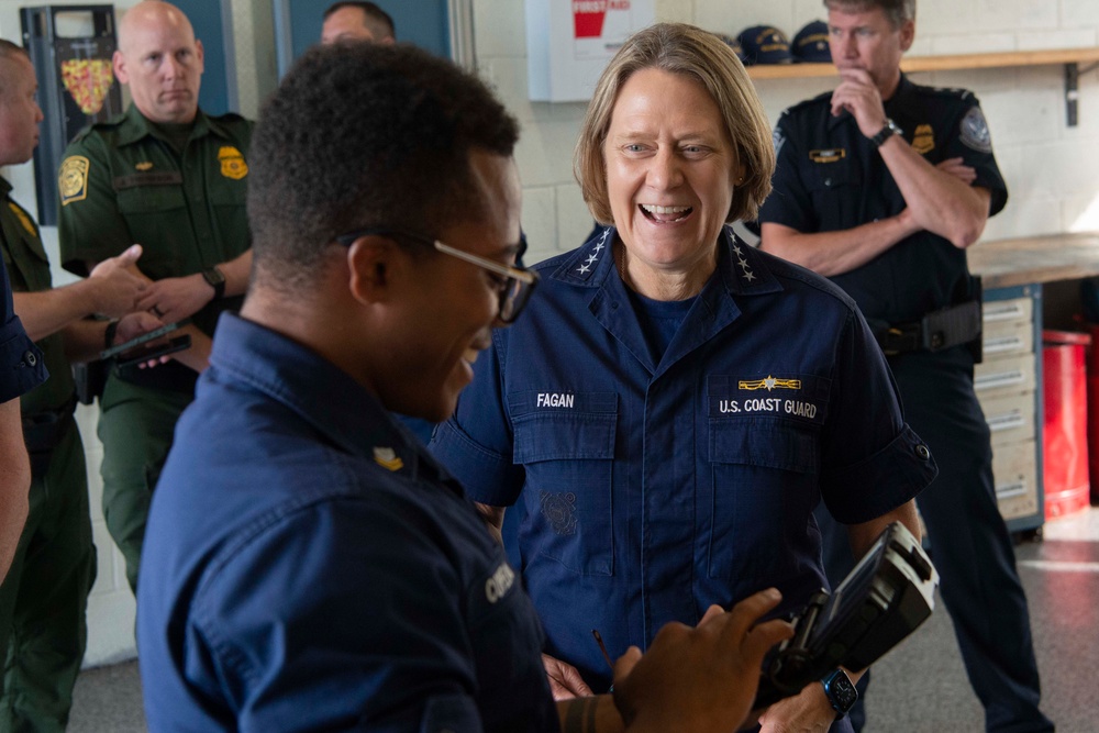 U.S. Coast Guard commandant visits Sector Miami