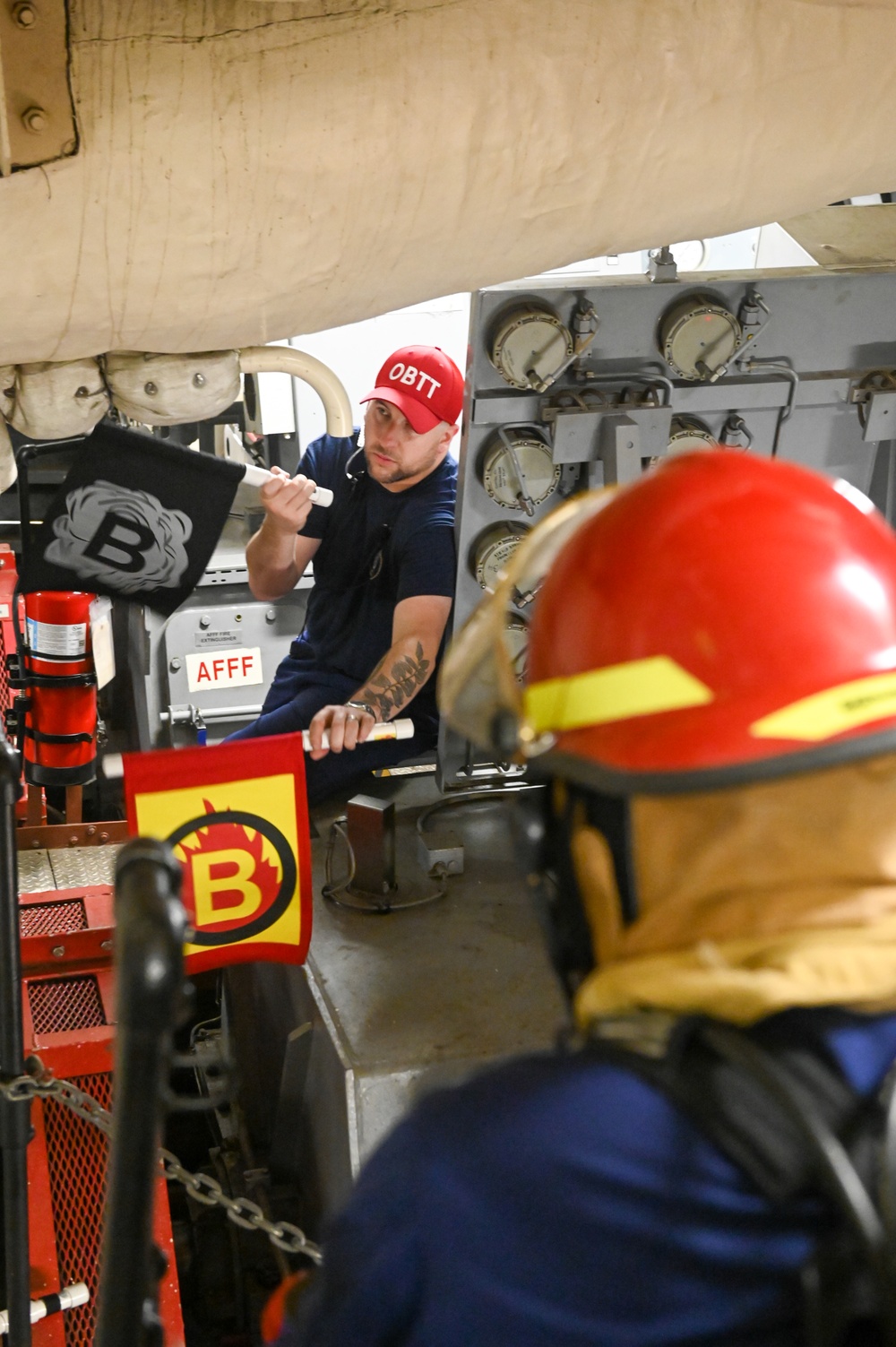 USCGC Stone conducts damage control drills underway