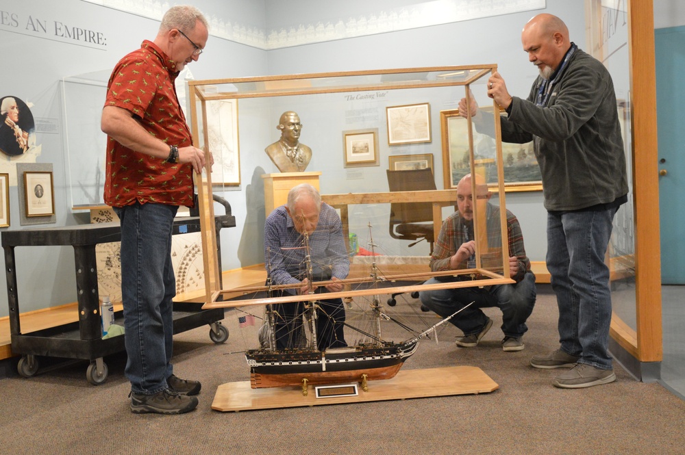 USS Constitution ship model at Hampton Roads Naval Museum