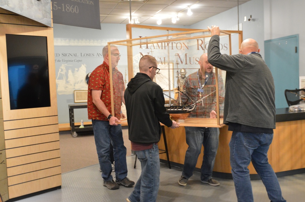 USS Constitution ship model at Hampton Roads Naval Museum