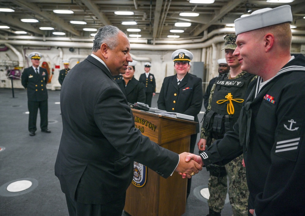 Secretary of the Navy Carlos Del Toro Visits New York during Veterans Day.