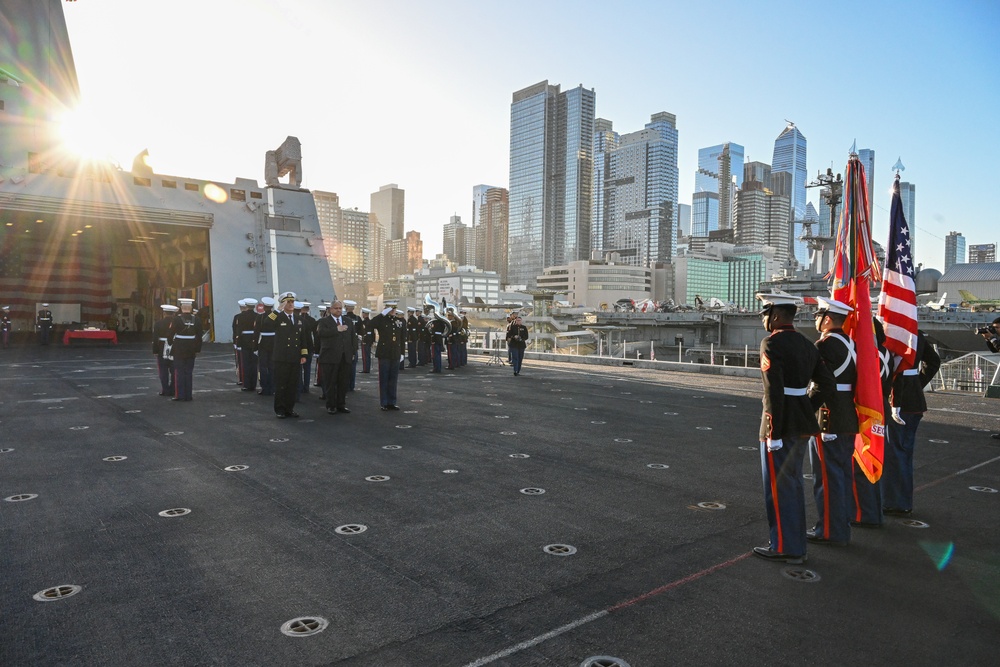 Secretary of the Navy Carlos Del Toro Visits New York during Veterans Day.