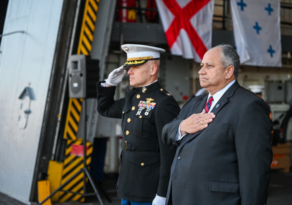 Secretary of the Navy Carlos Del Toro Visits New York during Veterans Day.