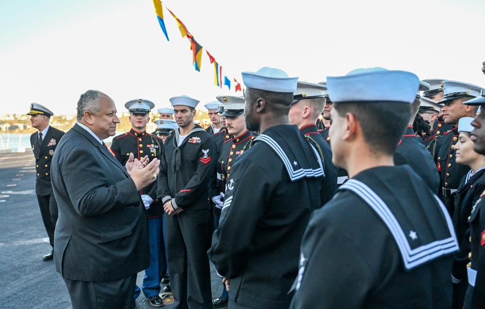 Secretary of the Navy Carlos Del Toro Visits New York during Veterans Day.