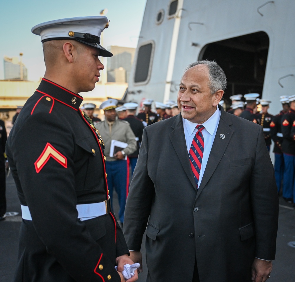 Secretary of the Navy Carlos Del Toro Visits New York during Veterans Day.