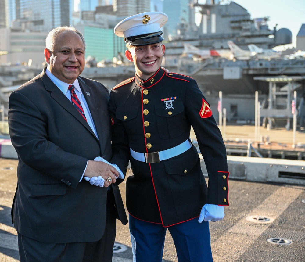 Secretary of the Navy Carlos Del Toro Visits New York during Veterans Day.