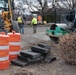 Fairchild preps road near main gate to be paved