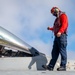 Strike Fighter Squadron (VFA) 2 Sailors Perform Maintenance Aboard USS Carl Vinson (CVN 70)