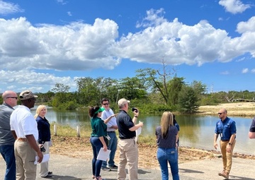 Members of the Puerto Rico Integrated Projects Office (PR-IPO) of the US Army Corps of Engineers Jacksonville District (USACE), received Dr. David W. Pittman, Director of the US Army Research and Development Center (ERDC)