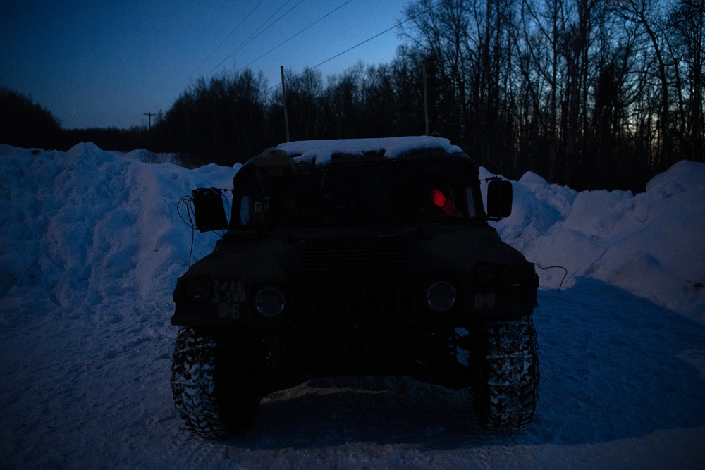 11th Airborne Division Soldiers paratroopers hold the line during JPMRC-AK 23-02