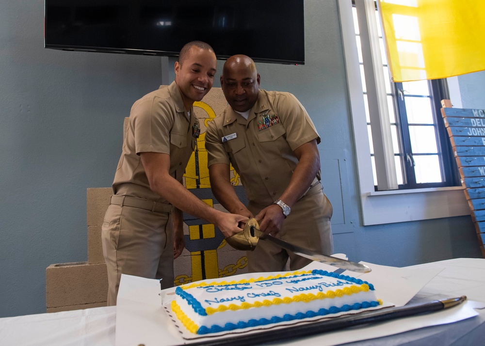 Commander, Naval Air Forces Hosts Cake Cutting for Chief's 130th Birthday