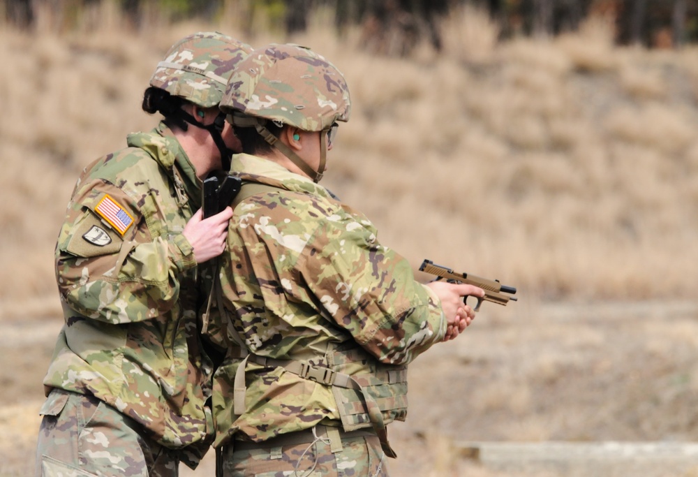 JB MDL Fort Dix The 310 MP BN Combat Pistol Qualification Course (CPQC) at Range 6A