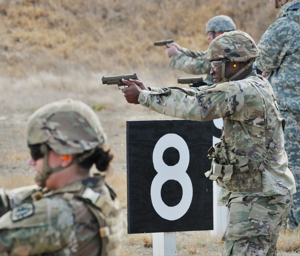 JB MDL Fort Dix The 310 MP BN Combat Pistol Qualification Course (CPQC) at Range 6A