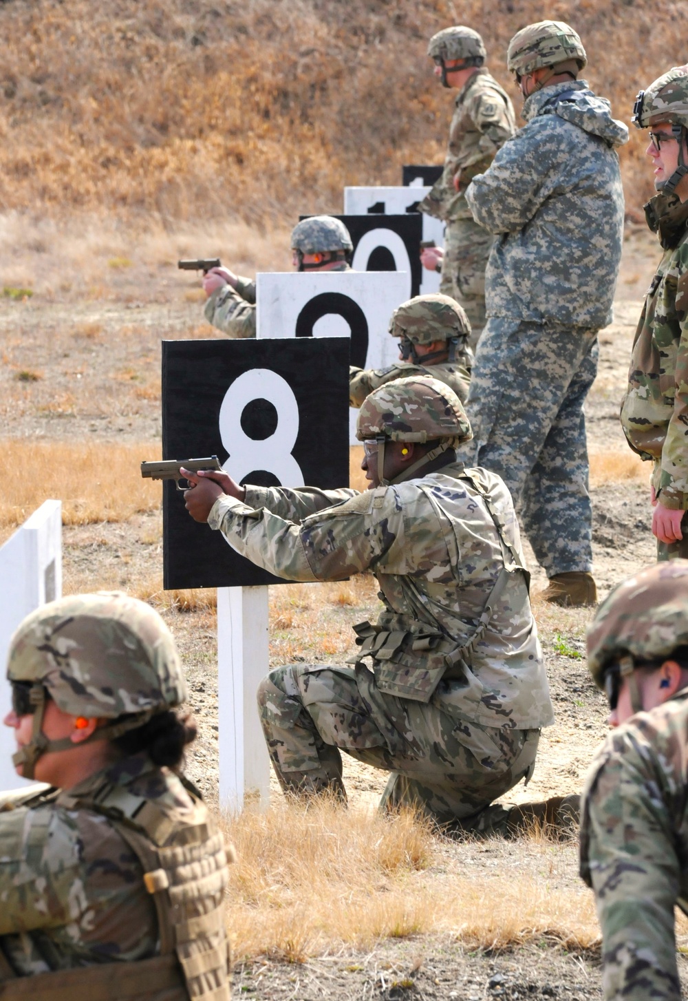 JB MDL Fort Dix The 310 MP BN Combat Pistol Qualification Course (CPQC) at Range 6A