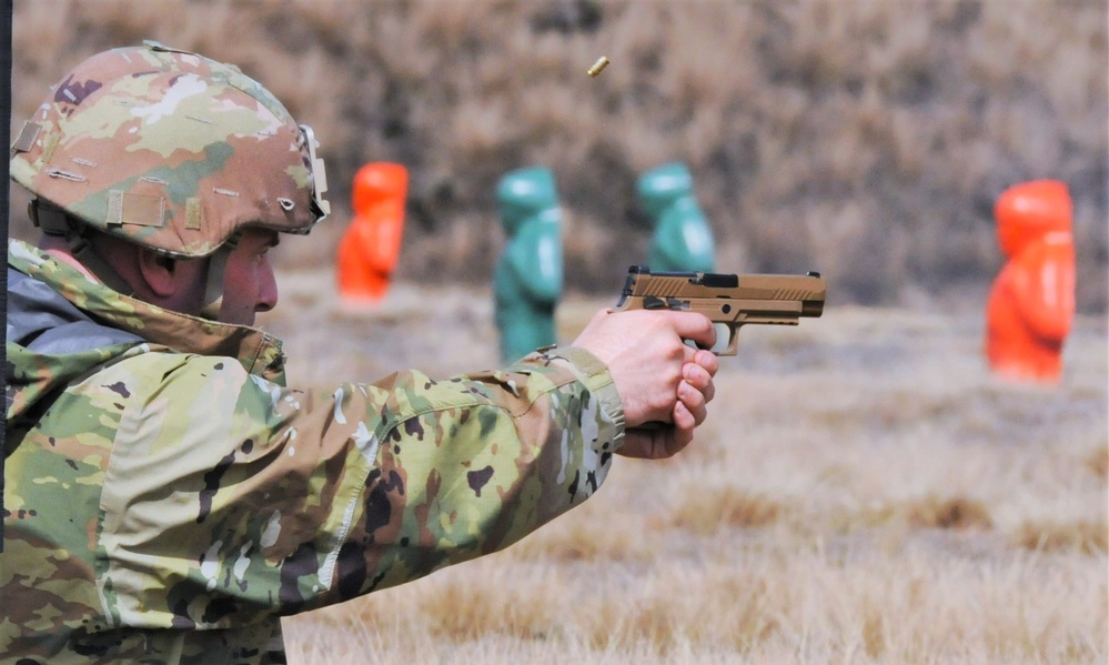 JB MDL Fort Dix The 310 MP BN Combat Pistol Qualification Course (CPQC) at Range 6A