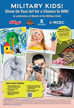 Exchange Celebrating Military Kids with April Art Contest