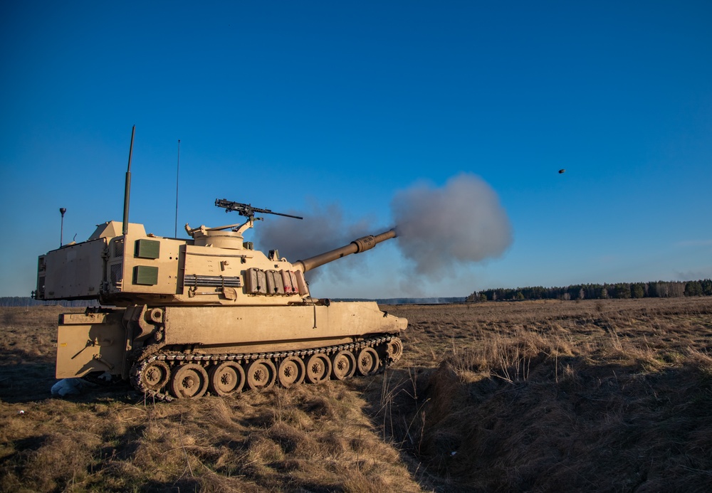 eFP Battle Group Poland’s Kings of Battle Rain Down Combined Firepower