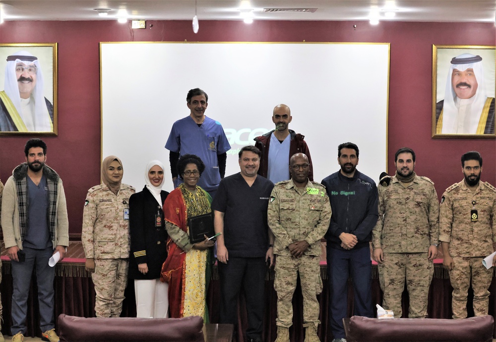 Key leader engagement at a Kuwait Military Hospital with ASG-Kuwait, February, 2023