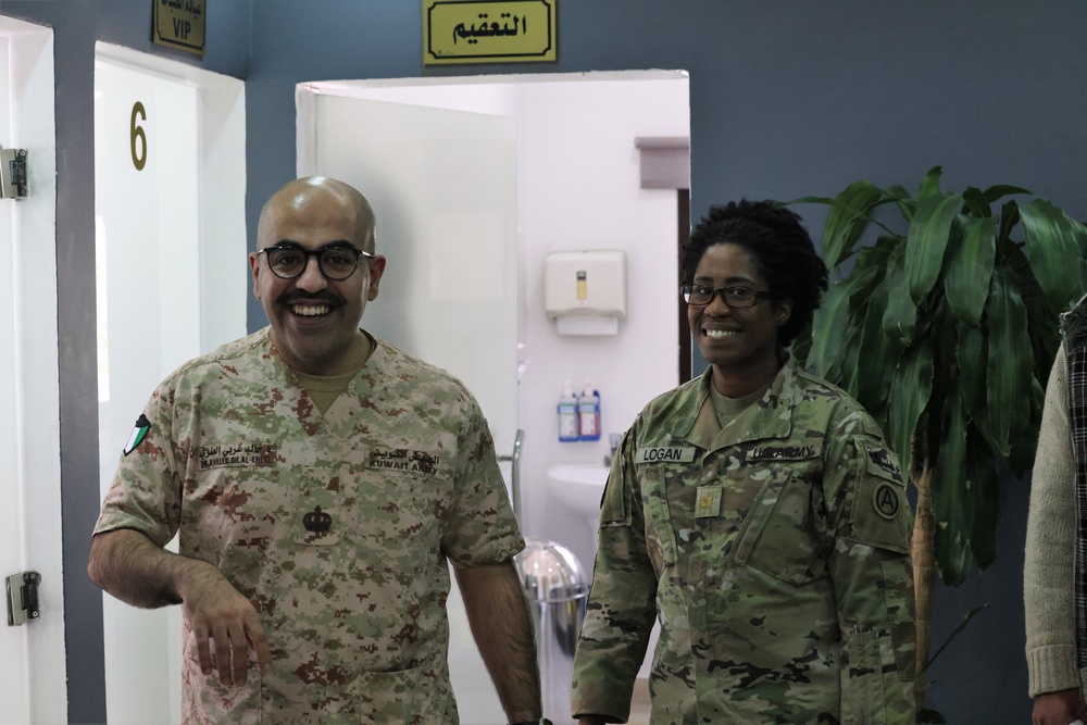 Key leader engagement at a Kuwait Military Hospital with ASG-Kuwait, February, 2023