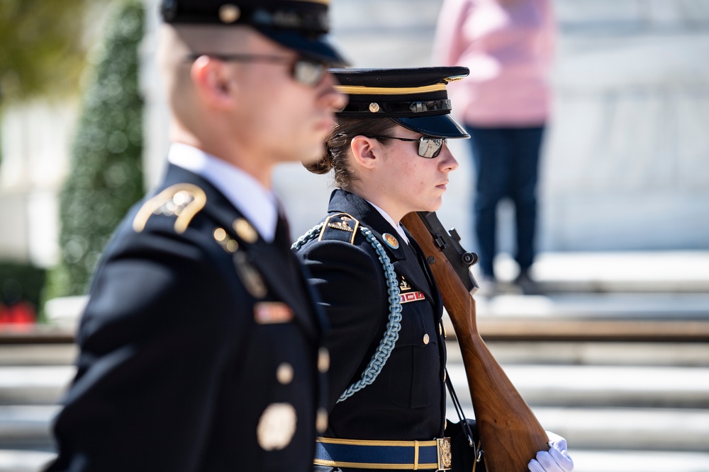 Germany Chief of Defense Gen. Carsten Breuer Participates in a Public Wreath-Laying Ceremony at the Tomb of the Unknown Soldier