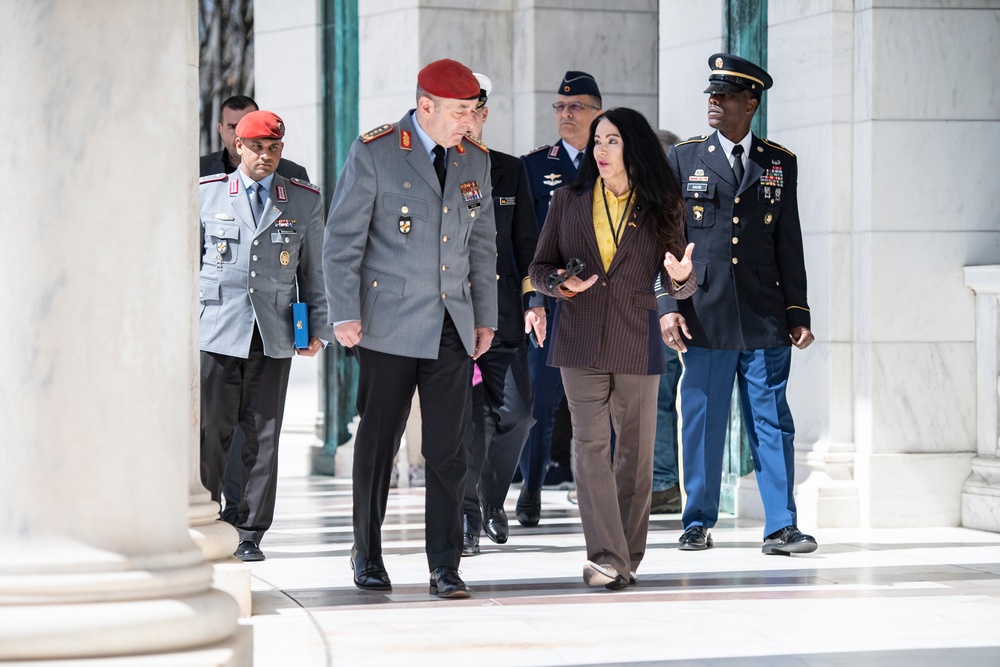 Germany Chief of Defense Gen. Carsten Breuer Participates in a Public Wreath-Laying Ceremony at the Tomb of the Unknown Soldier