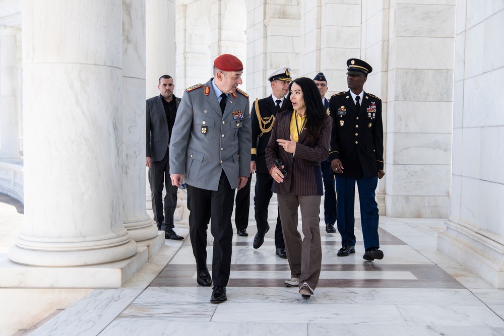 Germany Chief of Defense Gen. Carsten Breuer Participates in a Public Wreath-Laying Ceremony at the Tomb of the Unknown Soldier